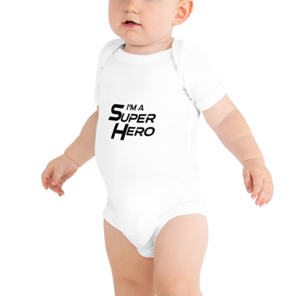 I'm a Superhero - Baby Short Sleeve Onsie 4