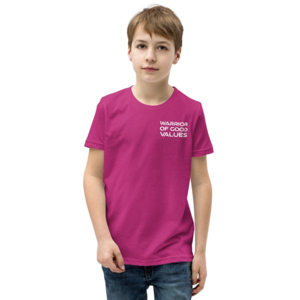 Warrior of Good Values - Youth Short Sleeve T-Shirt 19