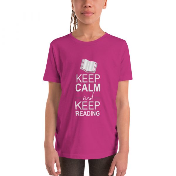 Keep Calm And Keep Reading - Youth Short Sleeve T-Shirt 9