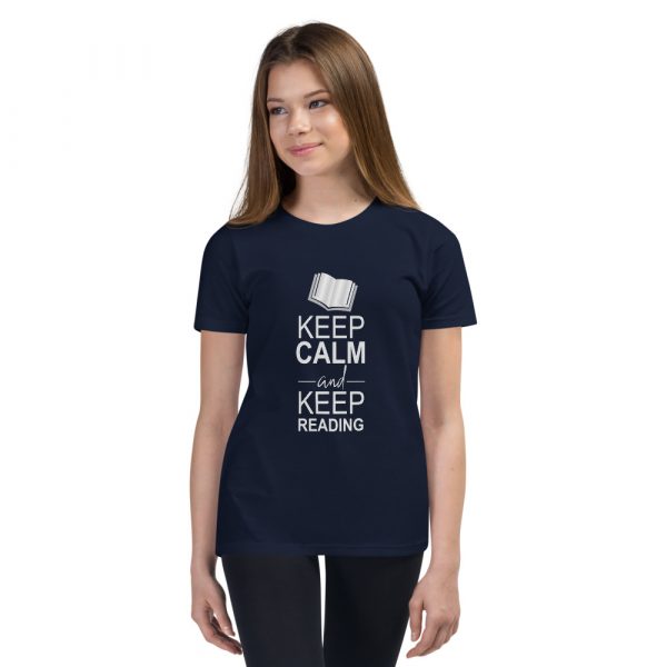 Keep Calm And Keep Reading - Youth Short Sleeve T-Shirt 3