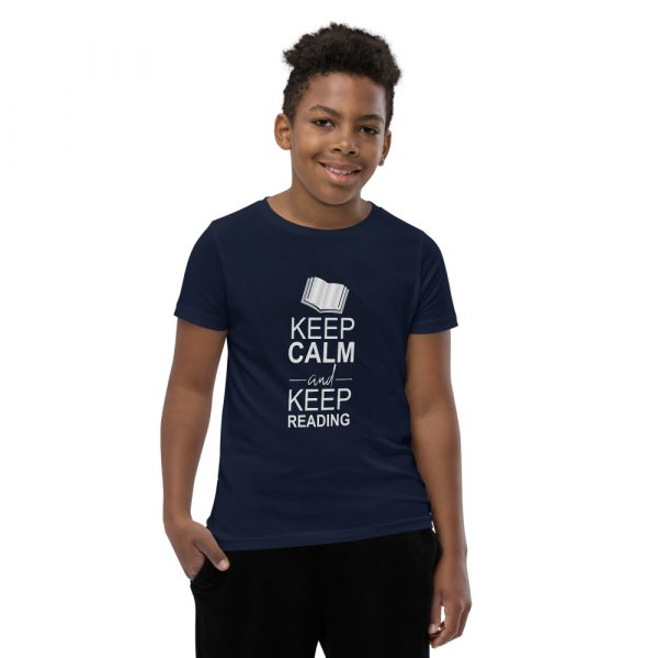 Keep Calm And Keep Reading - Youth Short Sleeve T-Shirt 4