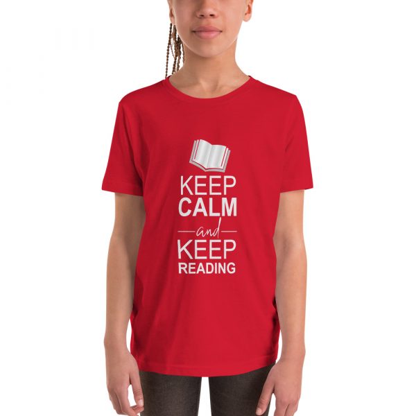 Keep Calm And Keep Reading - Youth Short Sleeve T-Shirt 6
